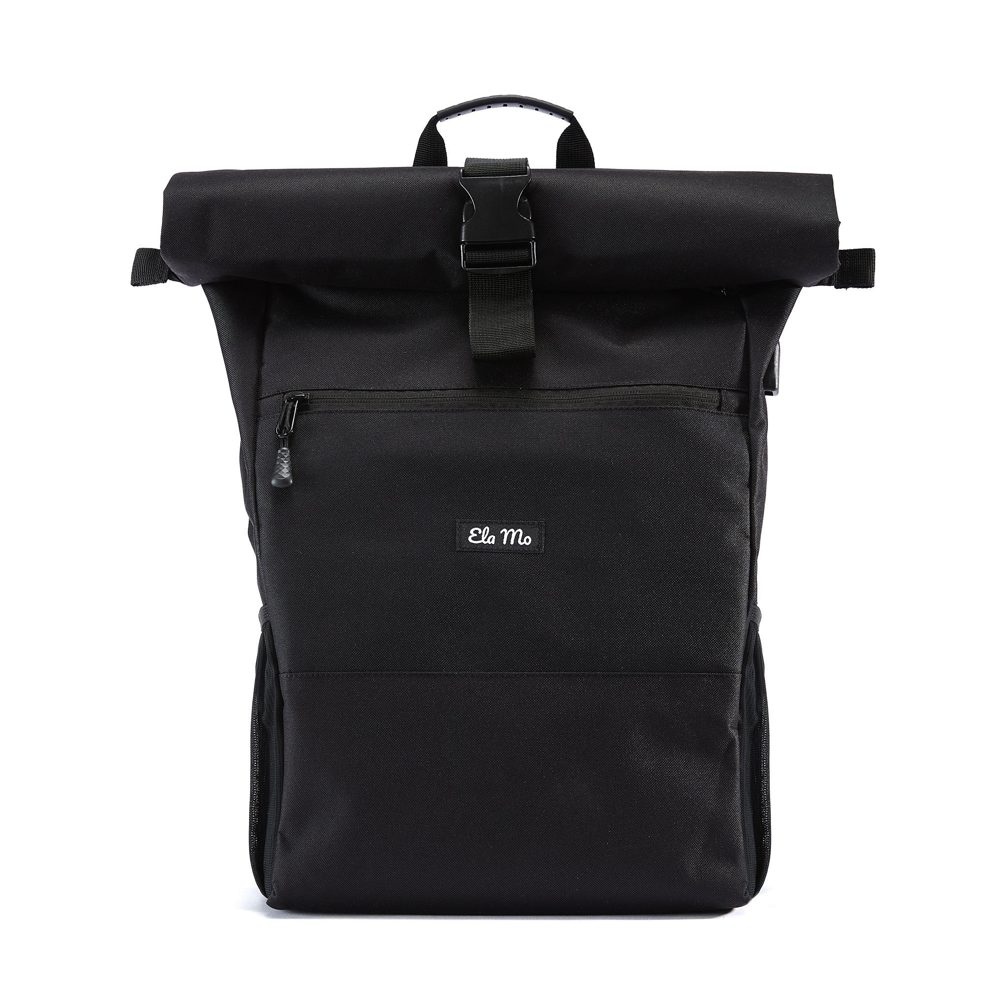 Black Ela Mo™ Rolltop Rucksack | Black