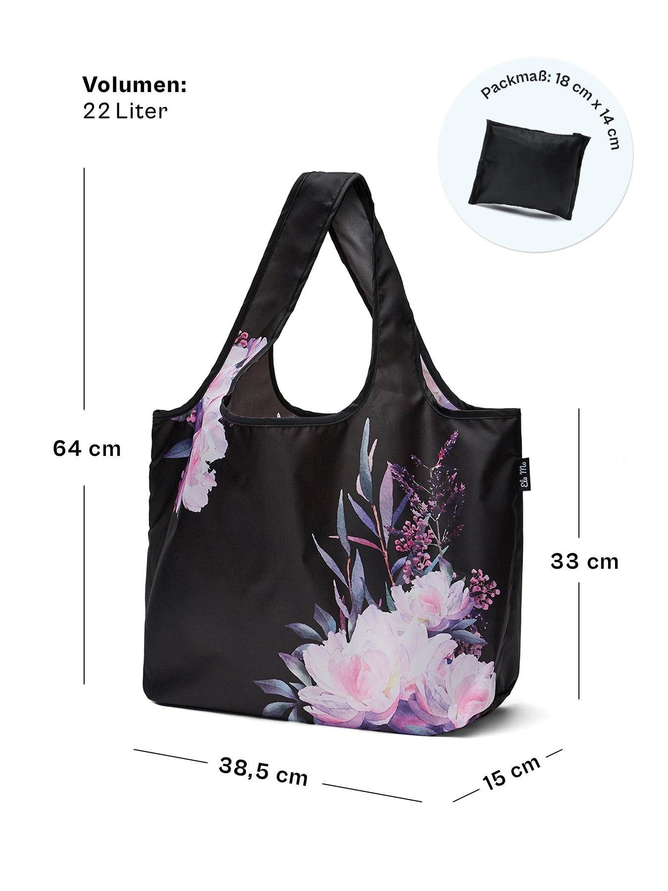 Ela Mo™ Carry All Tragetasche – faltbar | Beauty in Darkness