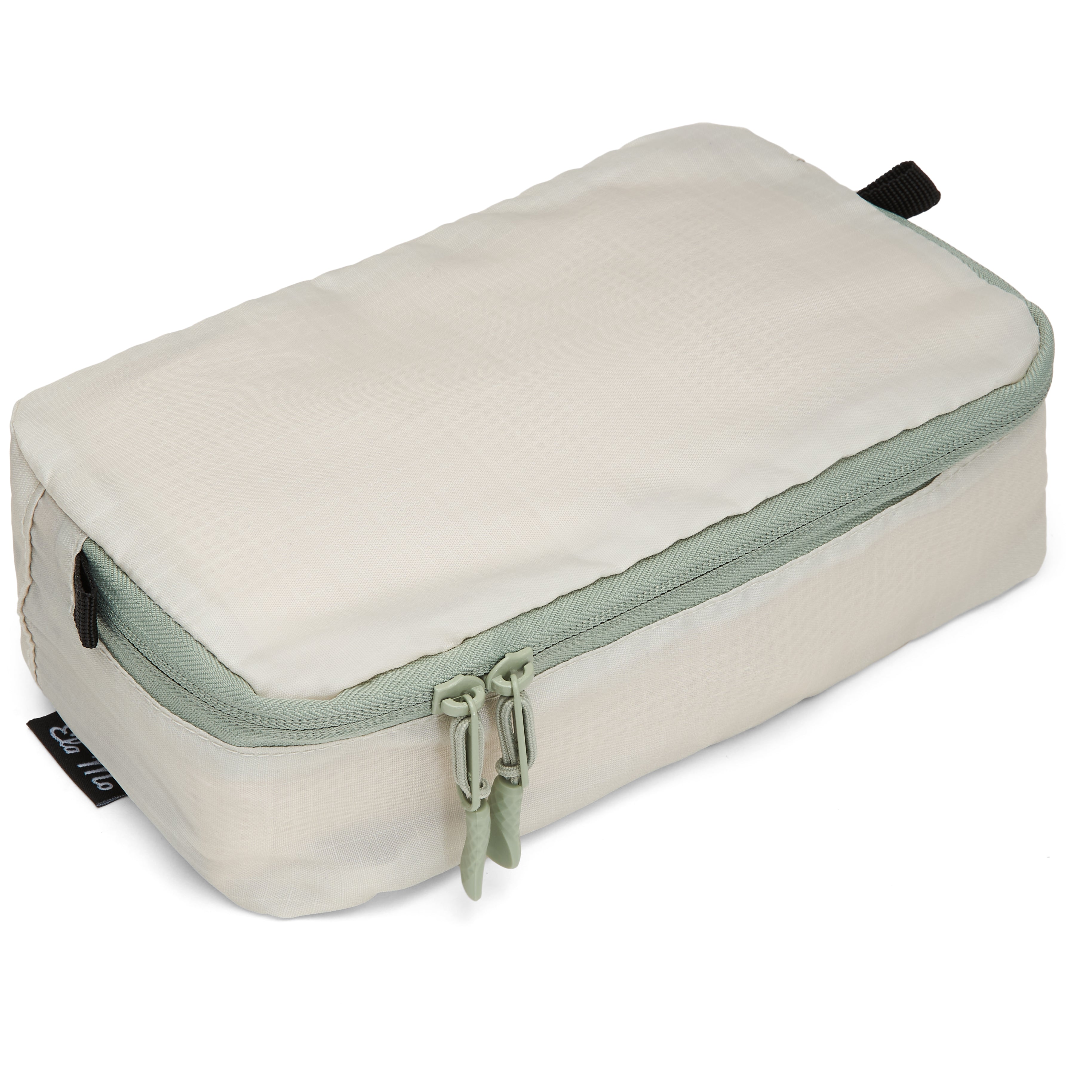 Ela Mo™ Packtaschen-Set | 5-teilig. Kleine Tasche des Sets in Form einer Kosmetiktasche, in Grau.