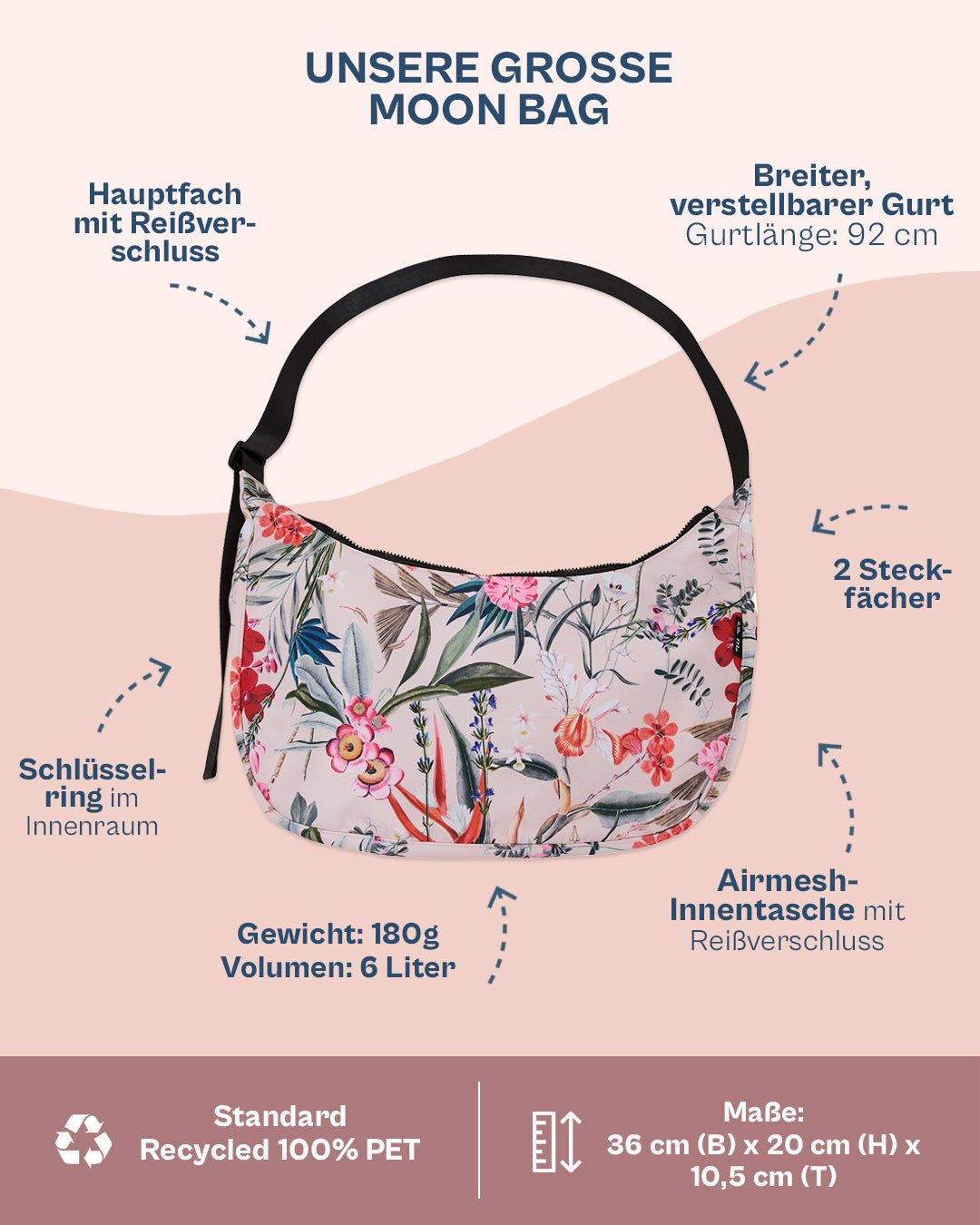Ela Mo™ Moon Bag Large | Luxe