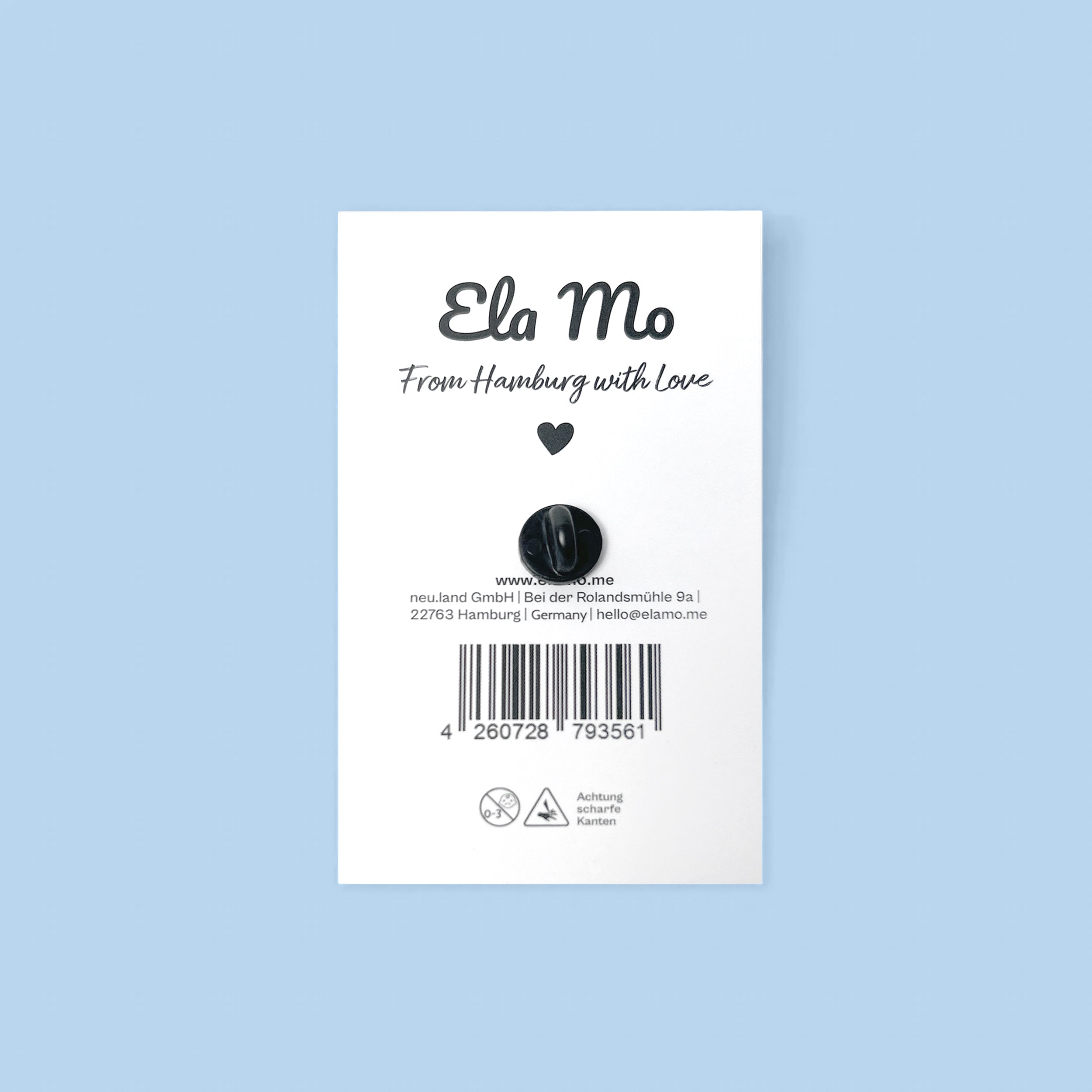 Ela Mo™ Pin für Rucksäcke | Eis