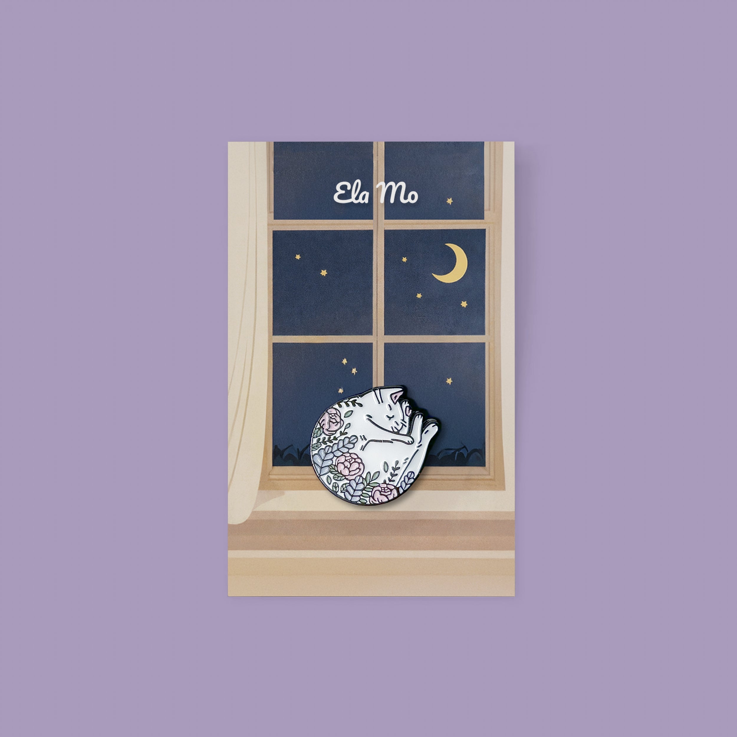 Ela Mo™ Pin für Rucksäcke | Katze