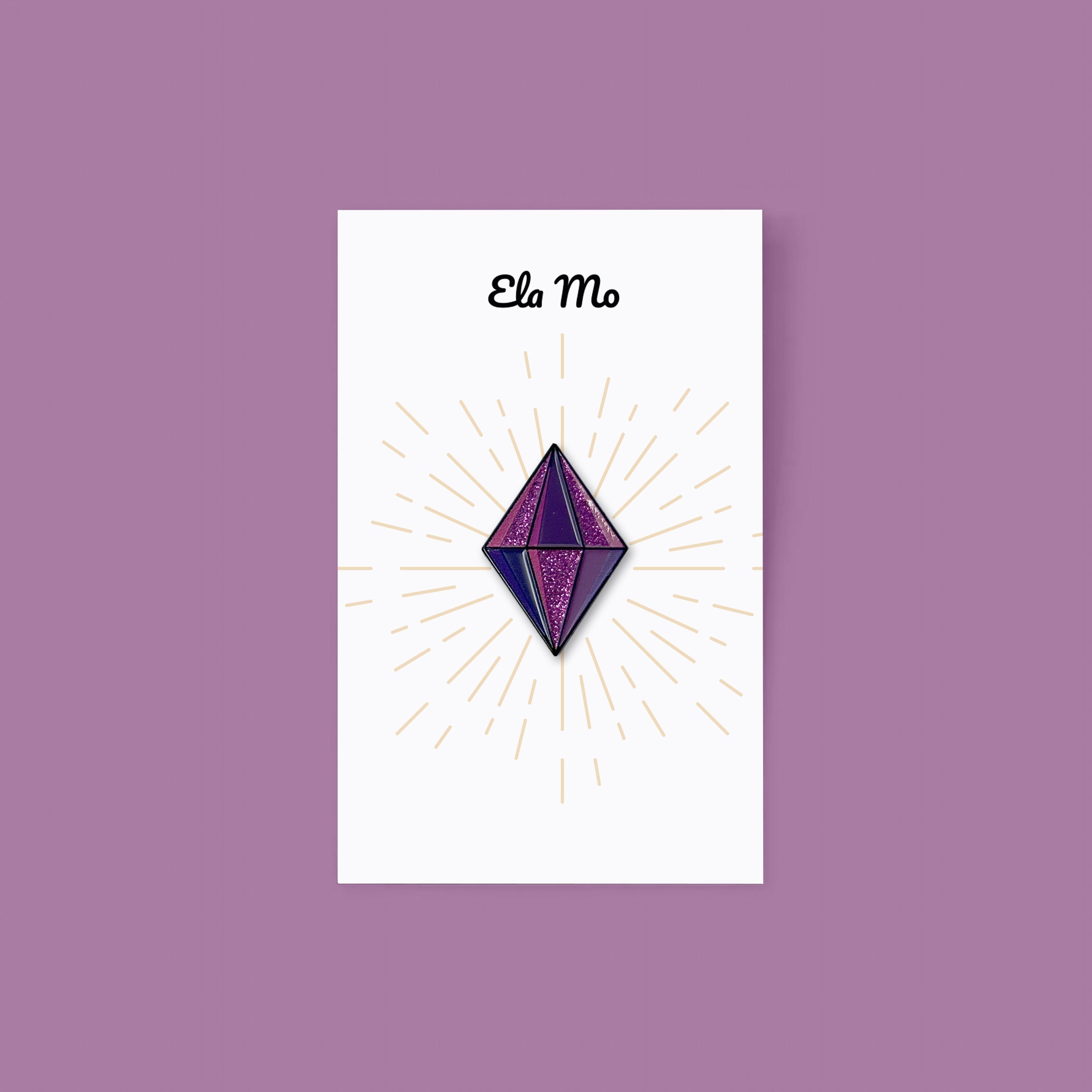 Ela Mo™ Pin für Rucksäcke | Rubin