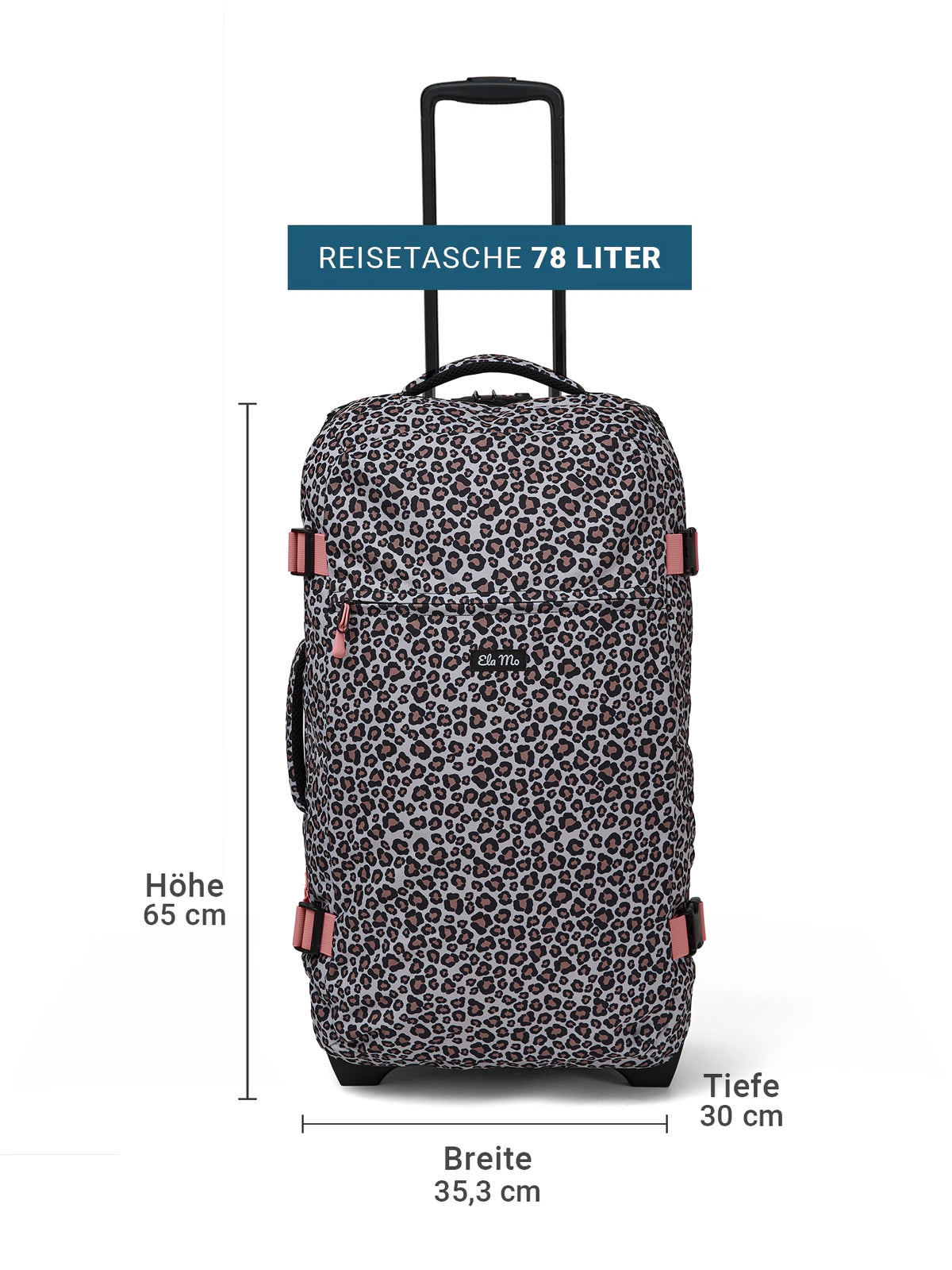 Ela Mo™ Reisetasche mit Rollen 78 Liter | New Leo
