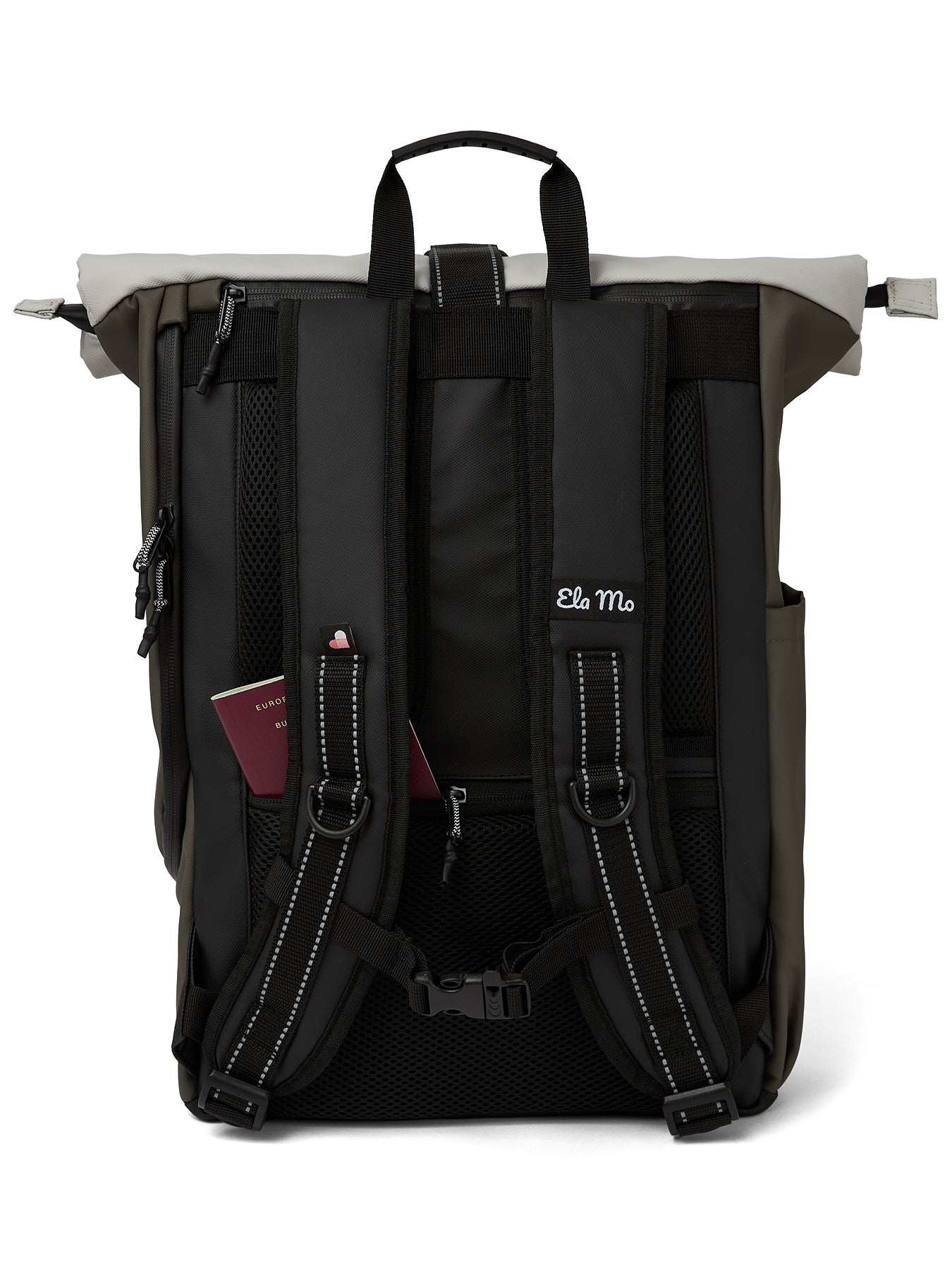 Ela Mo™ Rolltop Rucksack | Coated Edition Olive