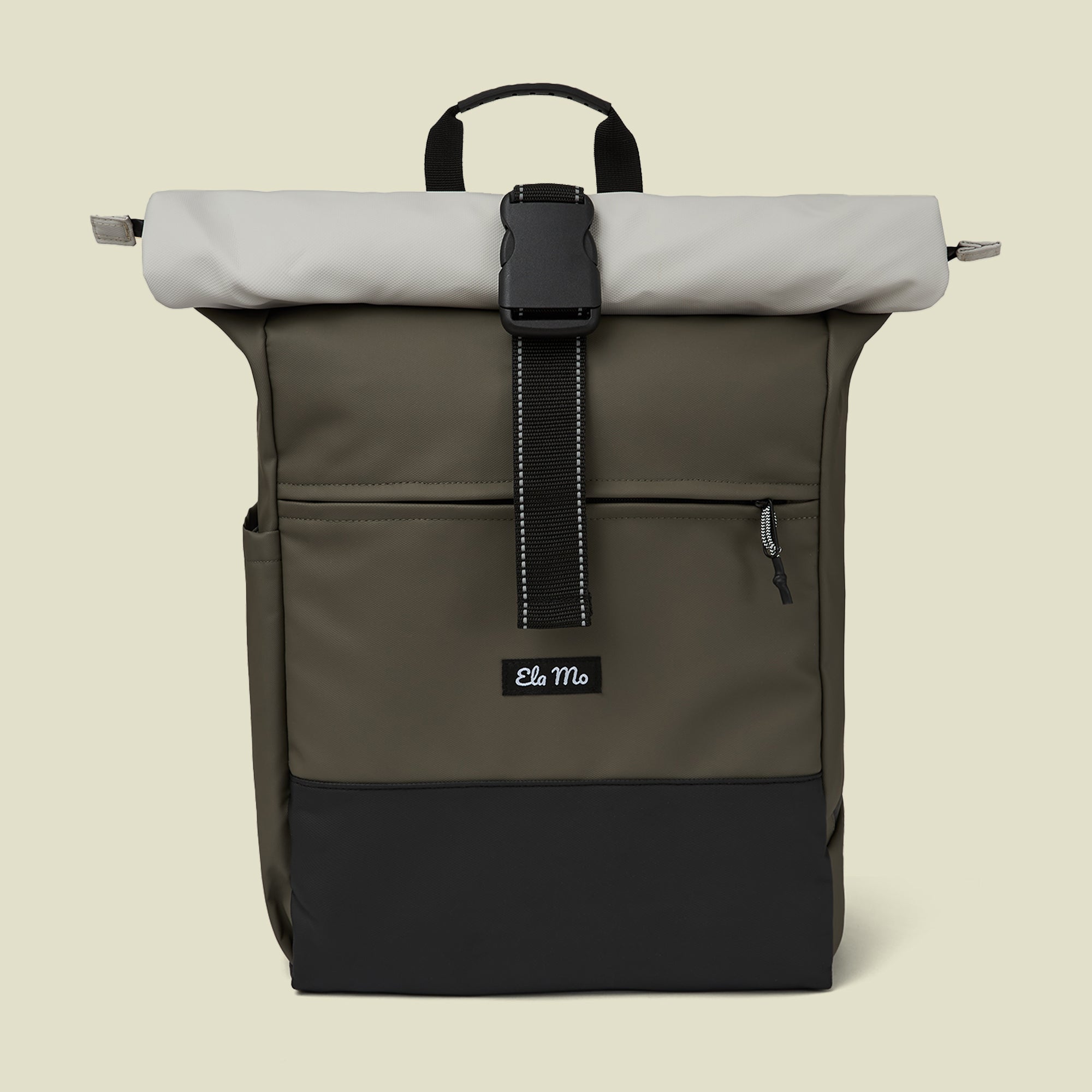 Ela Mo™ Rolltop Rucksack | Coated Edition Olive