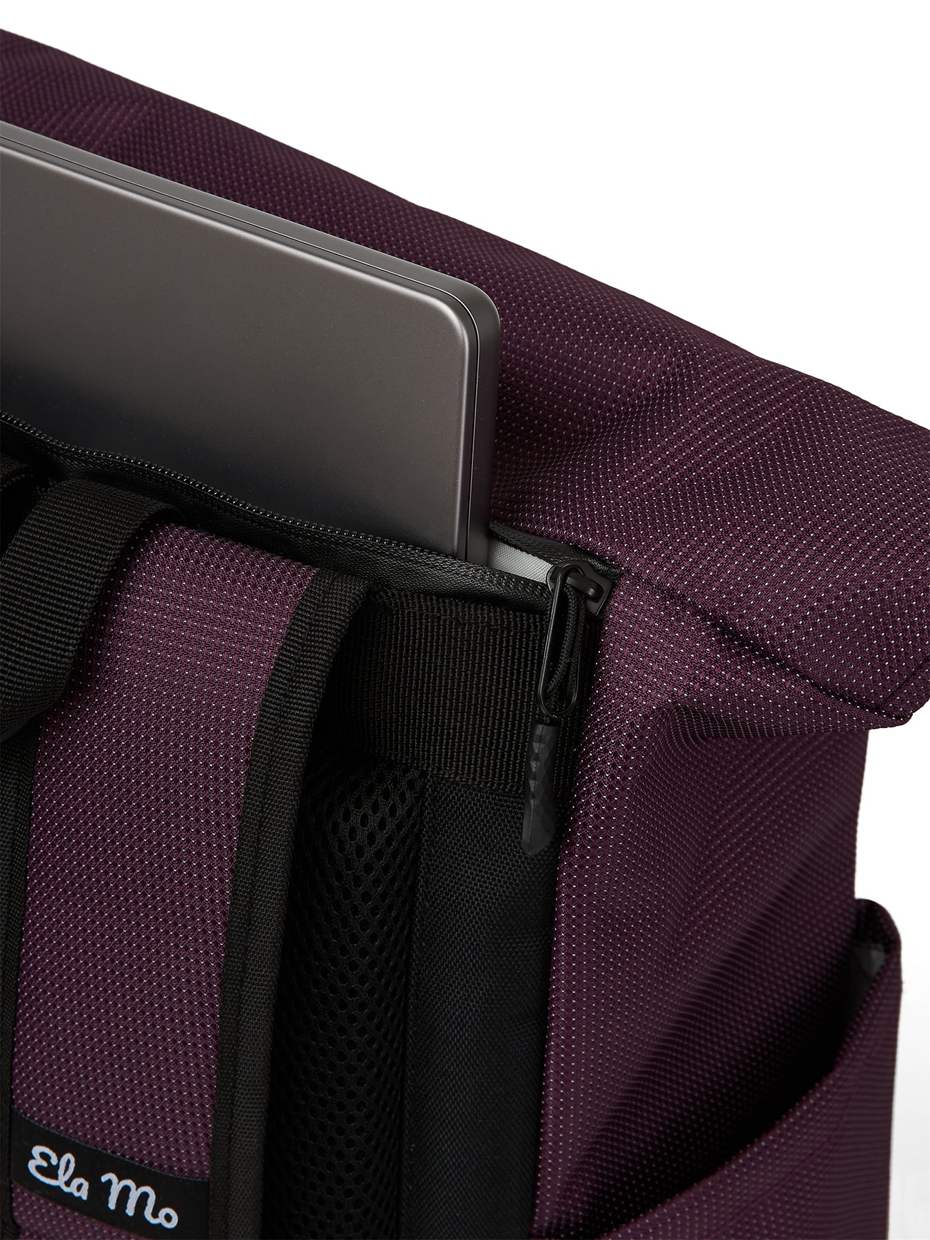 Ela Mo™ Rolltop Rucksack | Plum Reflective