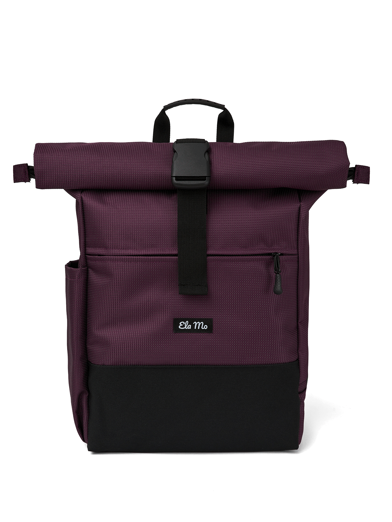 Ela Mo™ Rolltop Rucksack | Plum Reflective