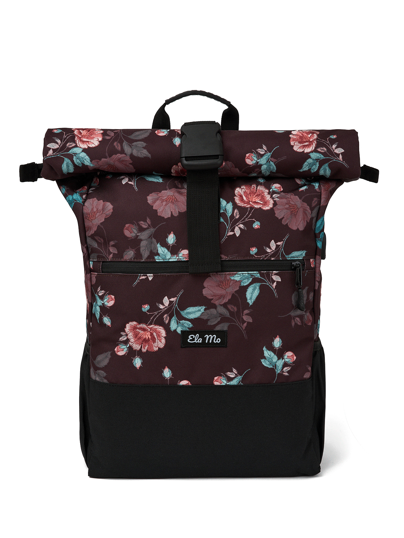 Ela Mo™ Rolltop Rucksack | Roses & Chocolate