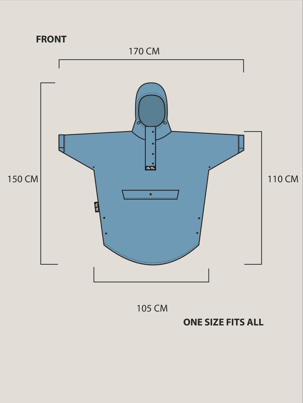 Ela Mo™ Set | Regenponcho + Mini Rucksack