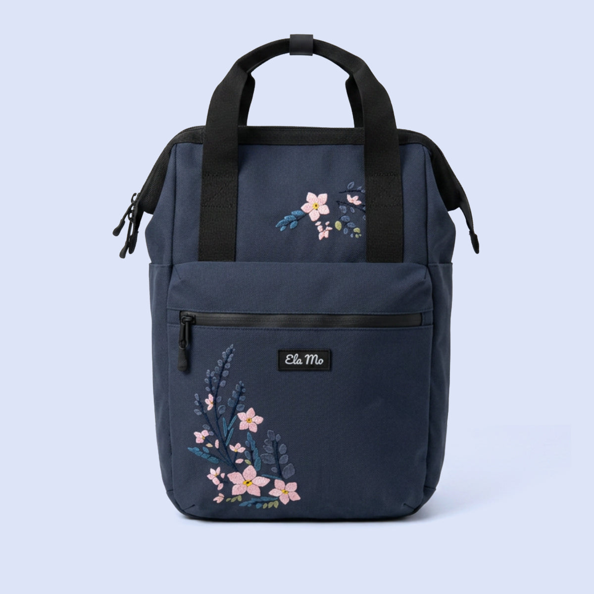 Ela Mo™ Topload Rucksack | Flowering Vine Embroidery
