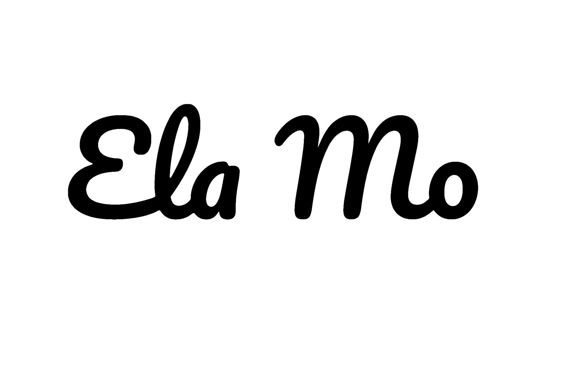 Ela Mo Logo schwarz
