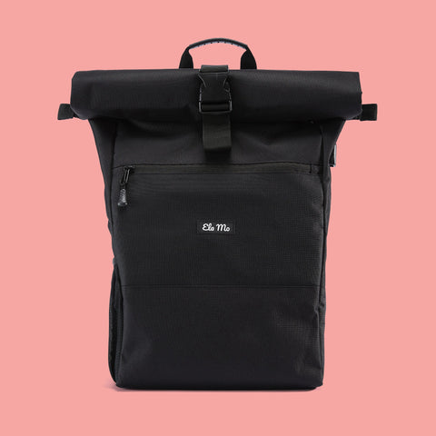 Ela Mo™ Rolltop Rucksack | Black