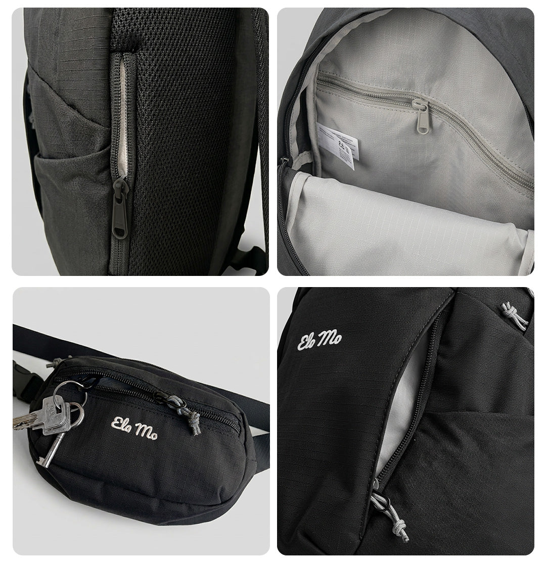 Ela Mo™ Active  Duo Rucksack + Hip Bag | Birds