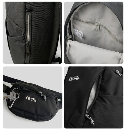 Ela Mo™ Active  Duo Rucksack + Hip Bag | Birds