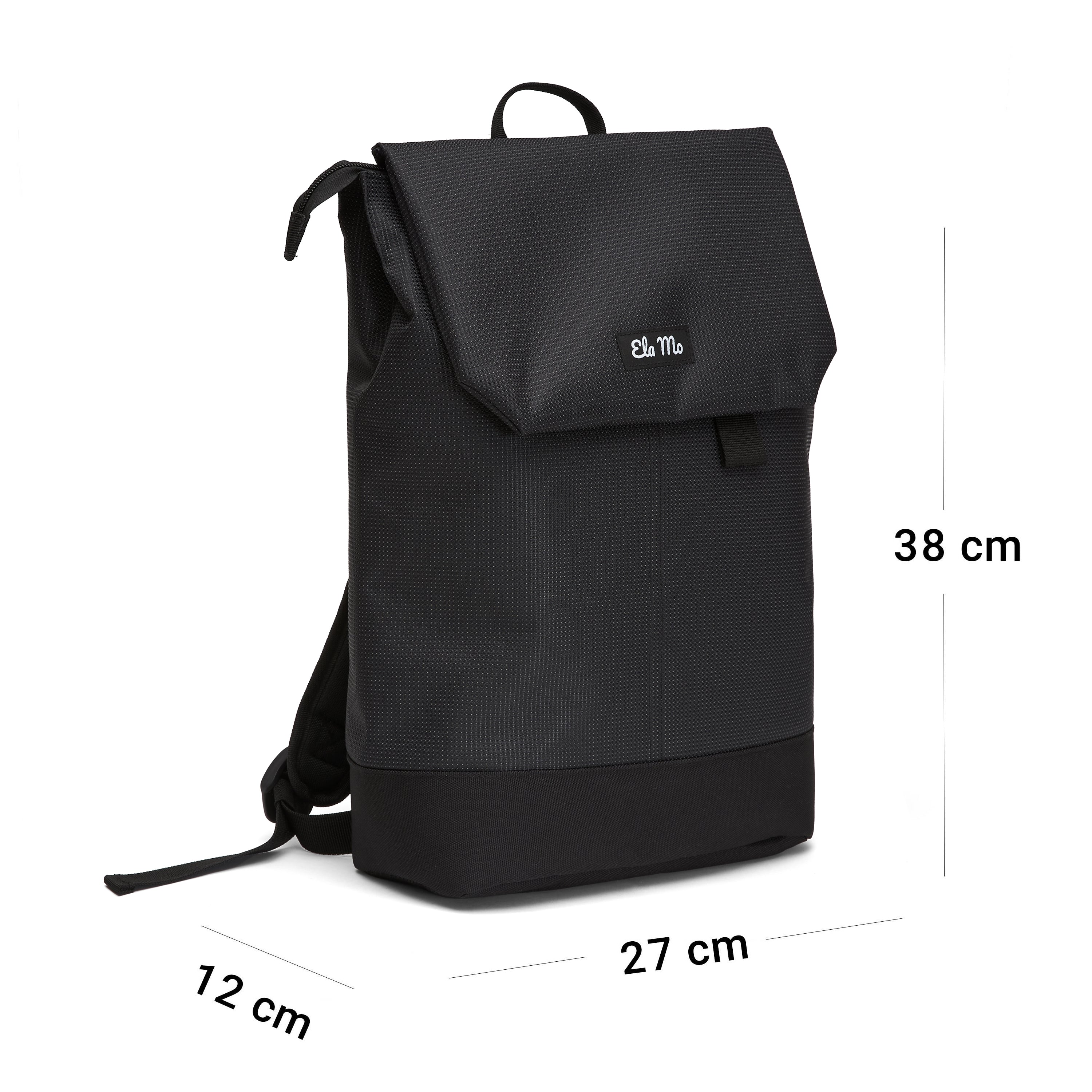 Ela Mo™ Daypack Rucksack | Black Reflective