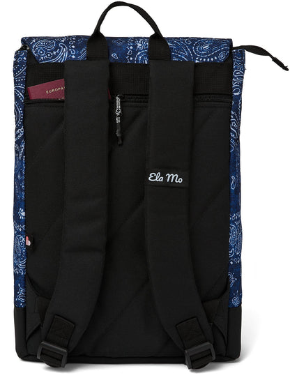 Ela Mo™ Daypack Rucksack | Denim Paisley