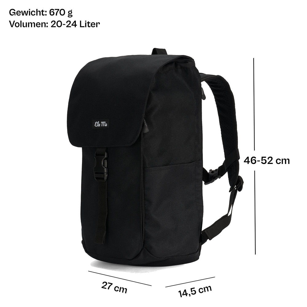 Ela Mo™ Everywhere Rucksack | Black