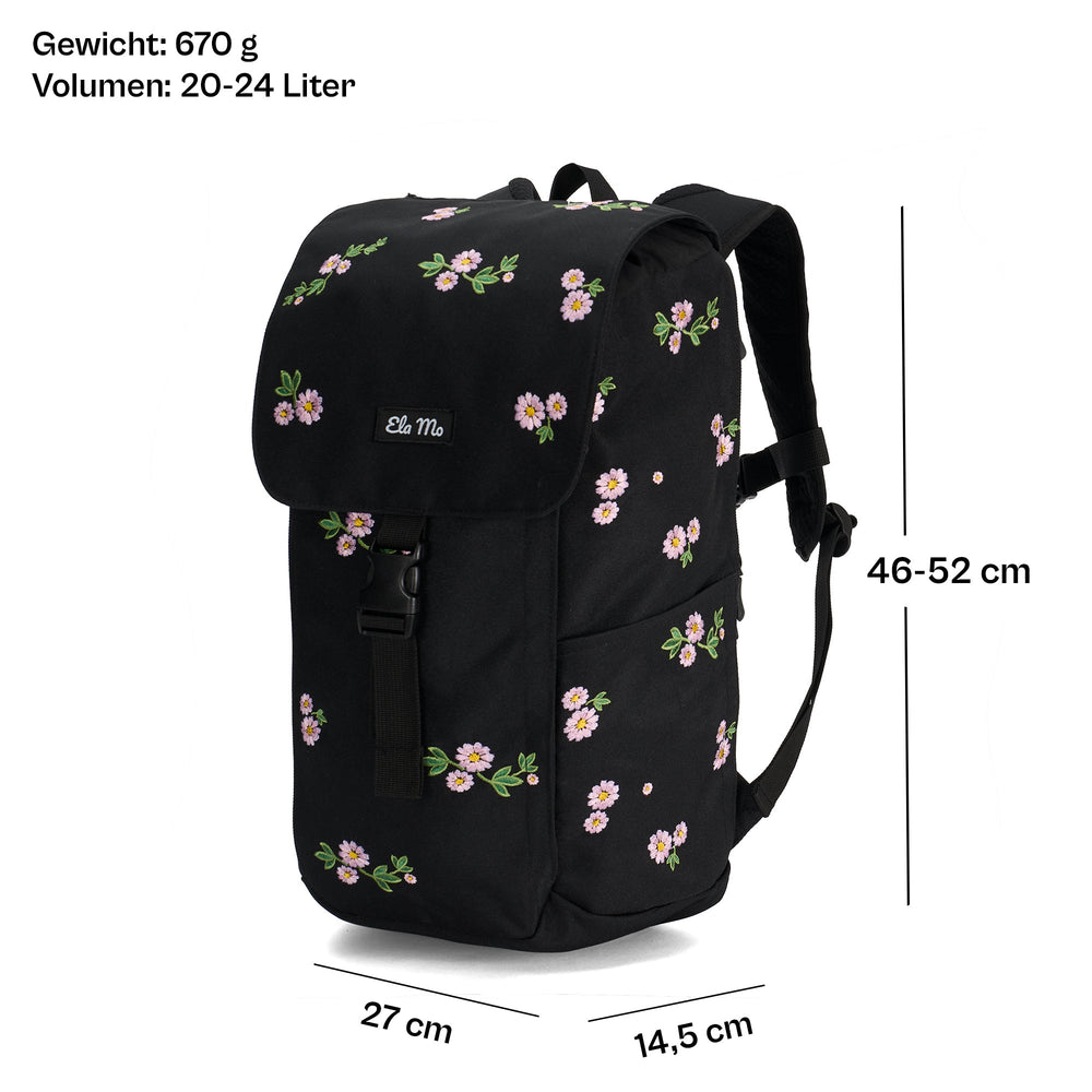 Ela Mo™ Everywhere Rucksack | Embroidery Edition Upsy Daisy