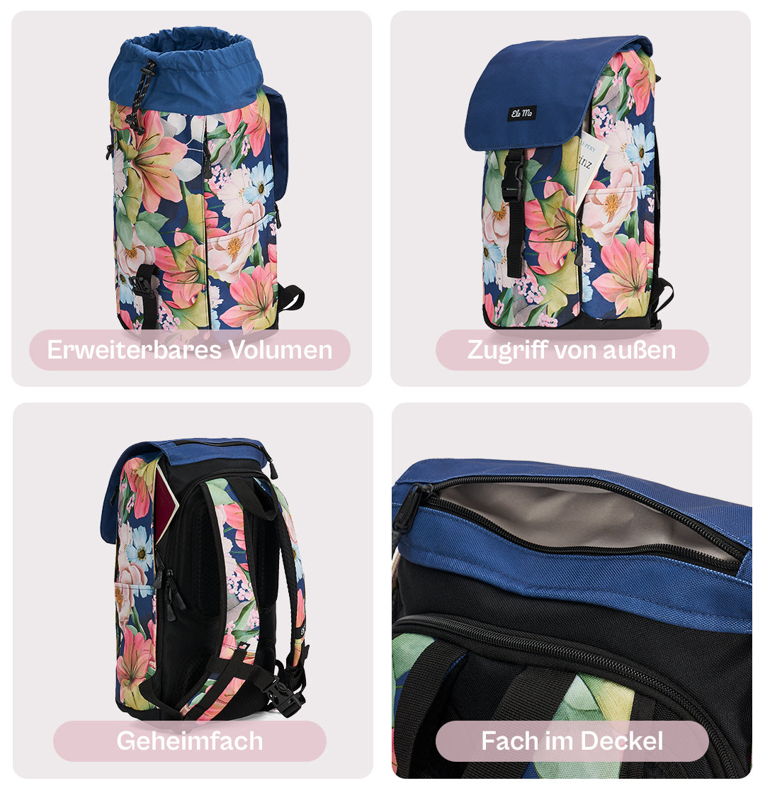 Ela Mo™ Everywhere Daypack | Orange Lily