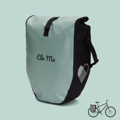 Ela Mo™ Fahrradtasche für Gepäckträger | Mintgrey