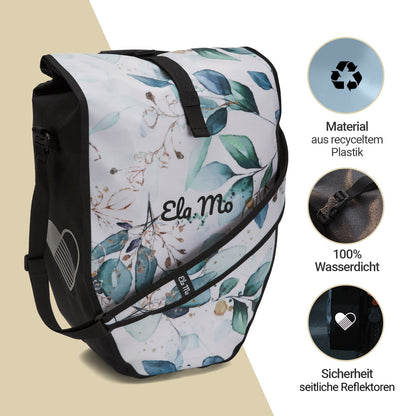 Ela Mo™ Fahrradtasche für Gepäckträger | Waterleaf Gold