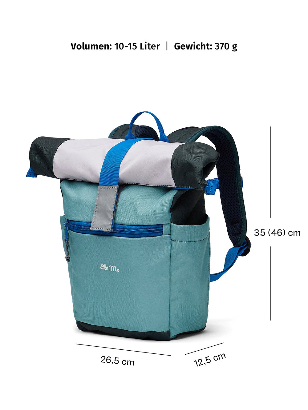 Ela Mo™ Kinderrucksack (6-10 Jahre)  | Blue Mint