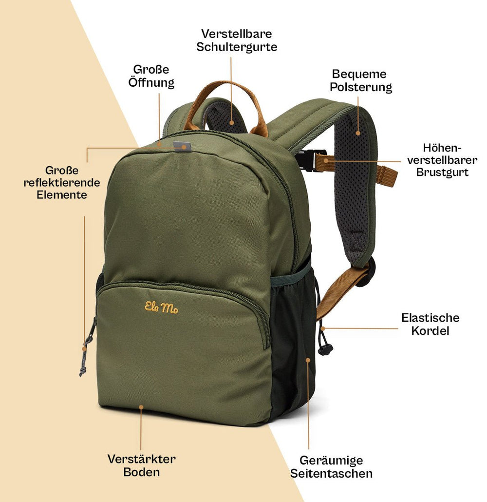 Ela Mo™ Kinderrucksack (3-6 Jahre) | Forrest Green
