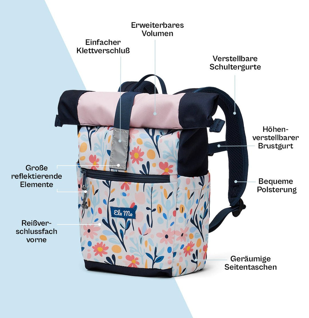 Ela Mo™ Kinderrucksack (6-10 Jahre) | Pastel Land