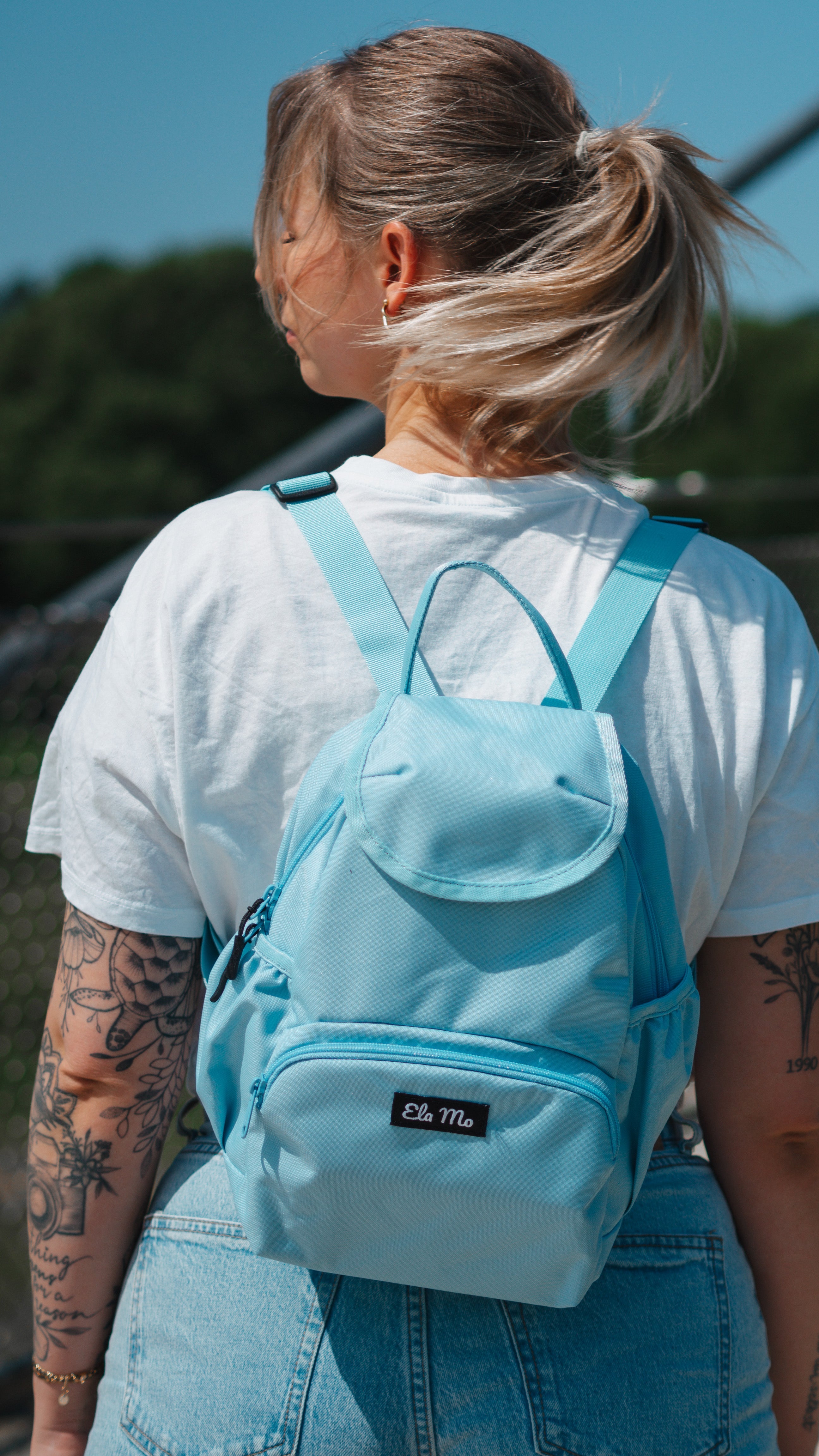 Ela Mo™ Mini Rucksack | Light Blue