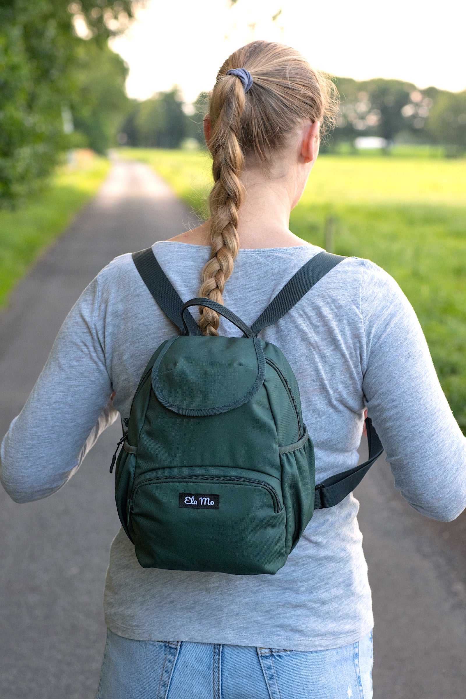 Ela Mo™ Mini Rucksack | Oxford Green