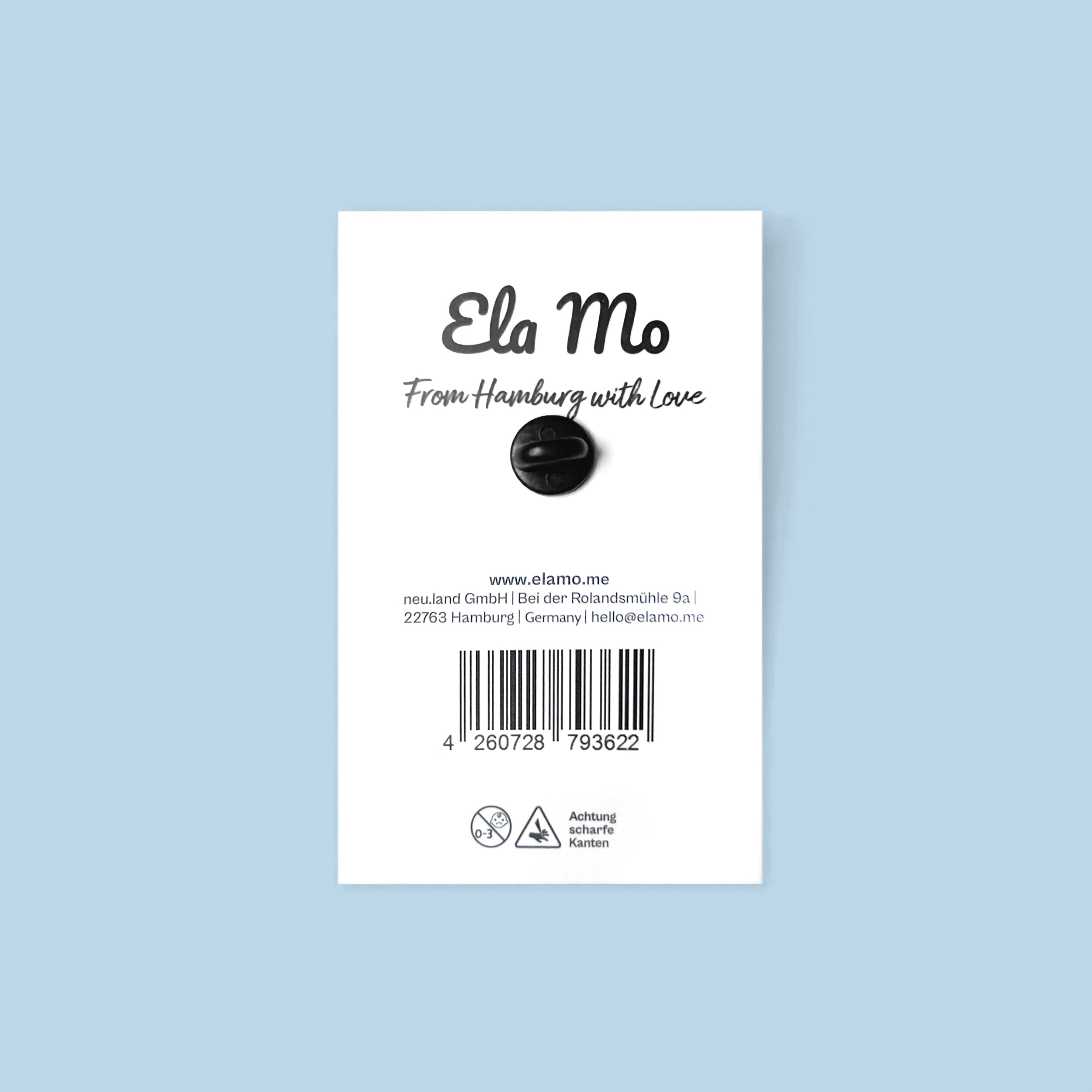 Ela Mo™ Pin für Rucksäcke | Smiley Flower