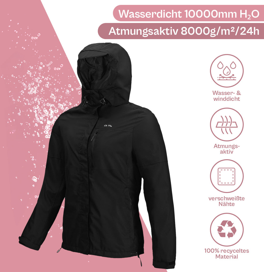 Ela Mo™ Regenjacke | Black