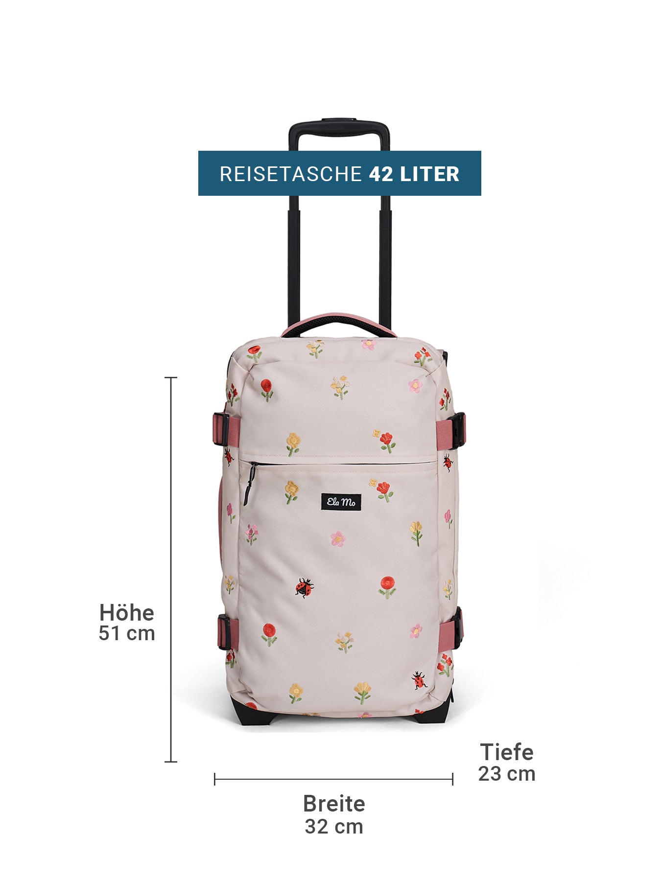 Ela Mo™ Reisetasche mit Rollen 42 Liter | Losy