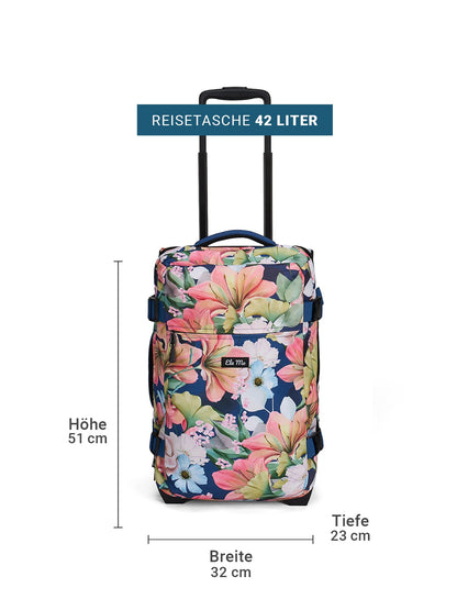 Ela Mo™ Reisetasche mit Rollen 42 Liter | Orange Lily