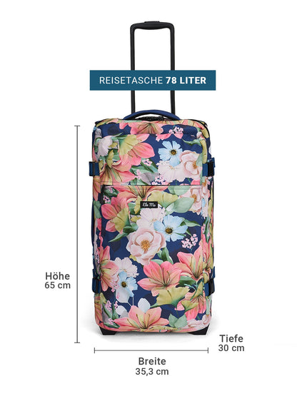 Ela Mo™ Reisetasche mit Rollen 78 Liter | Orange Lily