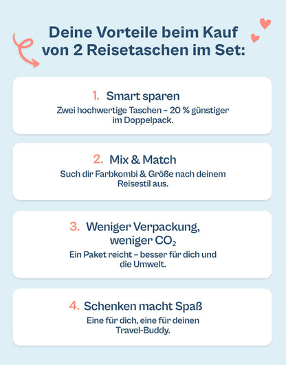 Ela Mo™ Reisetaschen | 2er Set