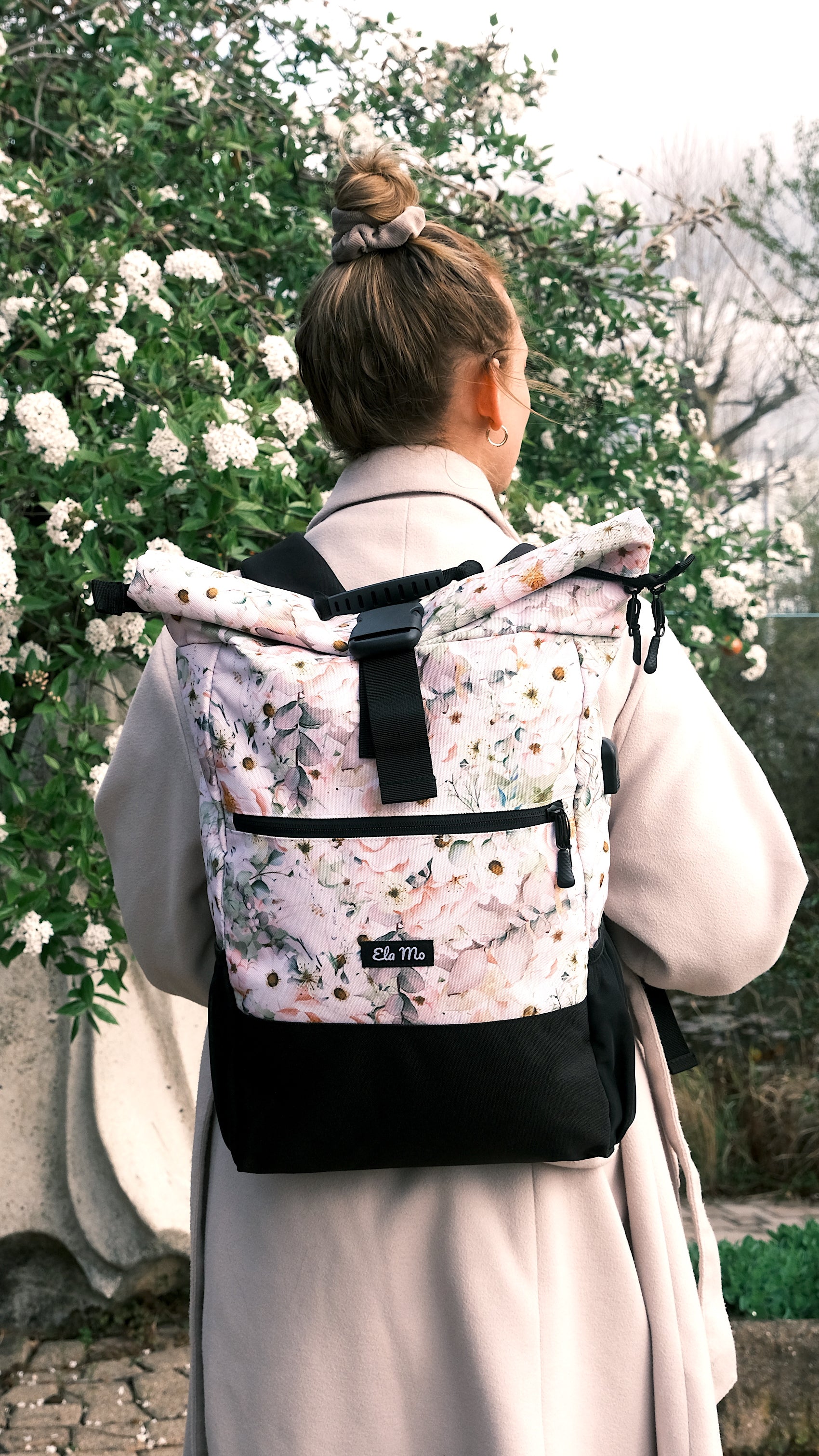 Ela Mo™ Rolltop Rucksack | Bed of Flowers