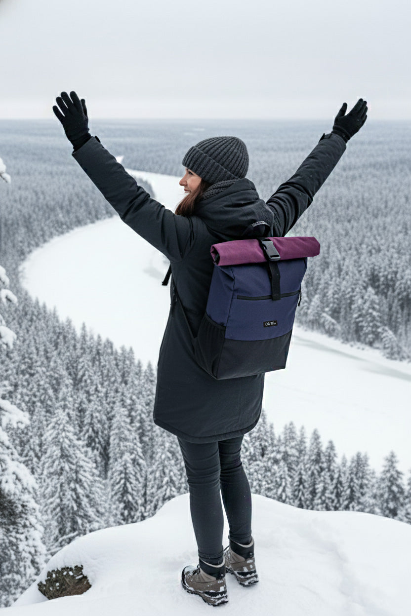 Ela Mo™ Rolltop Rucksack | Berry