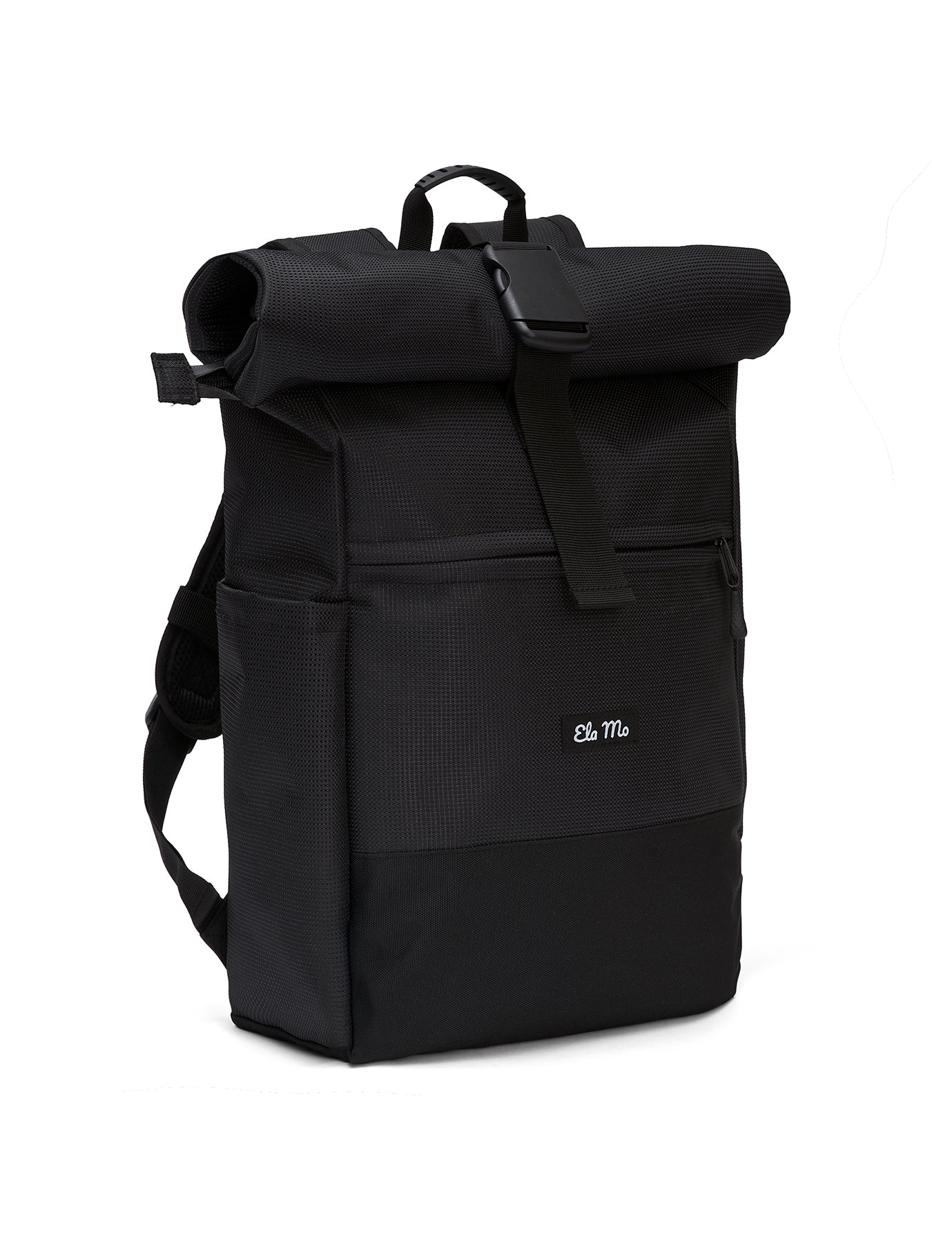 Ela Mo™ Rolltop Rucksack | Black Reflective