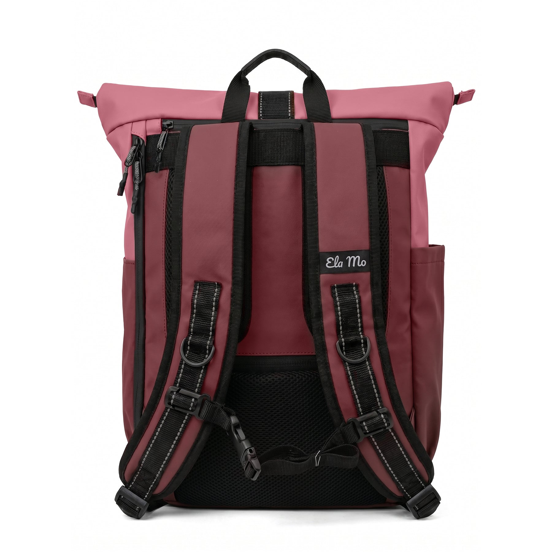 Ela Mo™ Rolltop Rucksack | Coated Edition Dark Berry