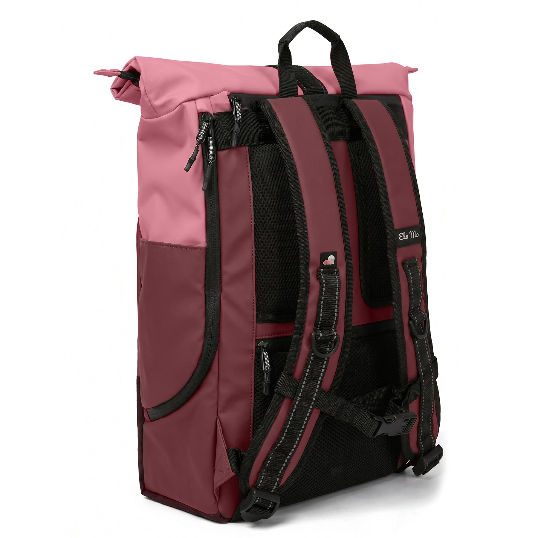 Ela Mo™ Rolltop Rucksack | Coated Edition Dark Berry