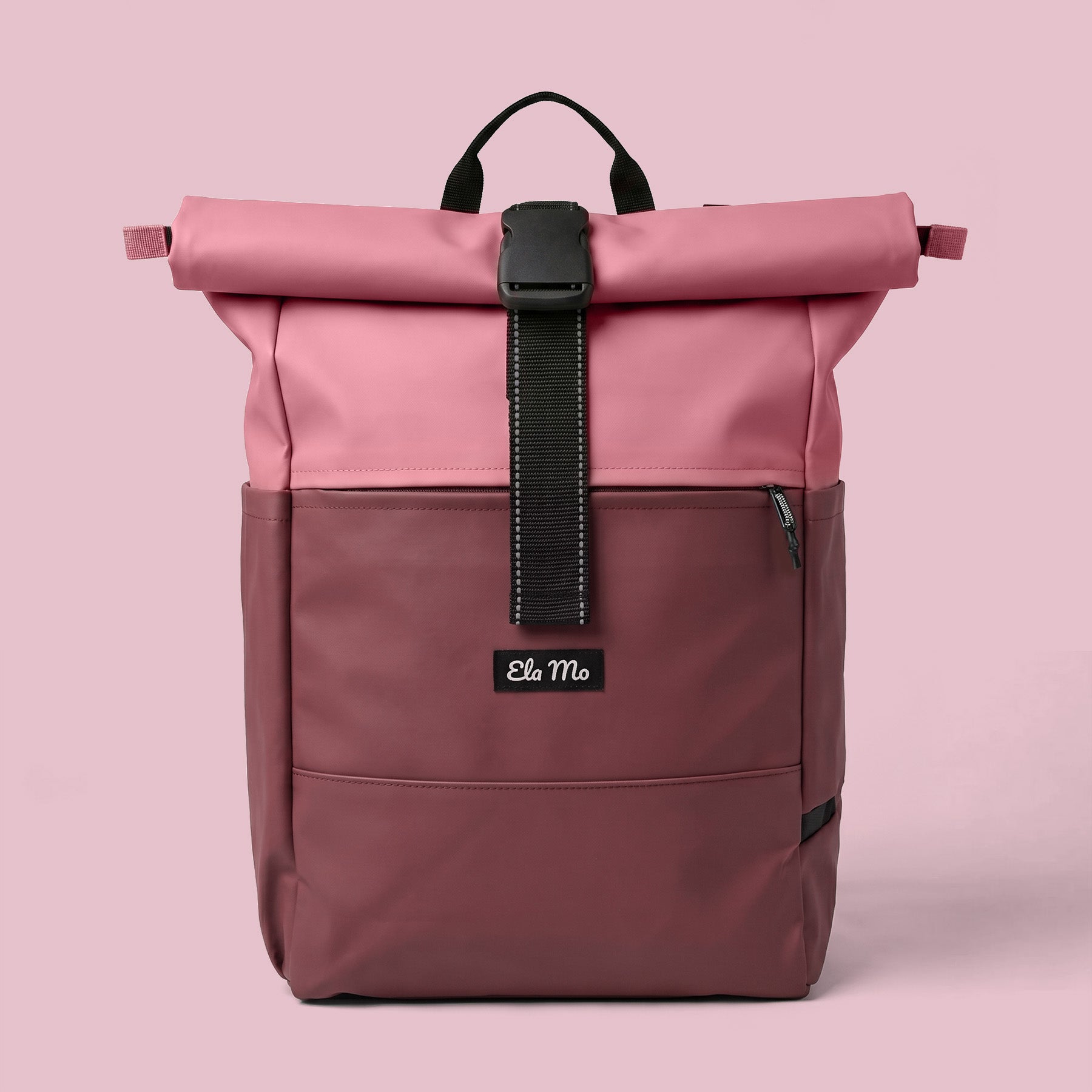 Ela Mo™ Rolltop Rucksack | Coated Edition Dark Berry