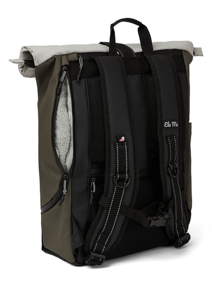 Ela Mo™ Rolltop Rucksack | Coated Edition Olive