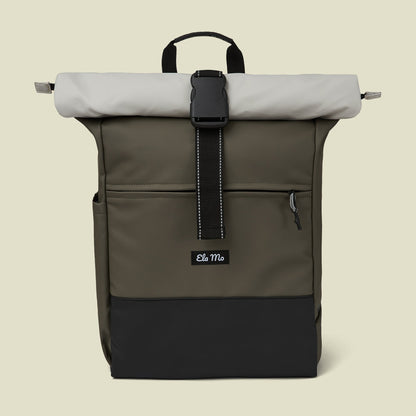 Ela Mo™ Rolltop Rucksack | Coated Edition Olive