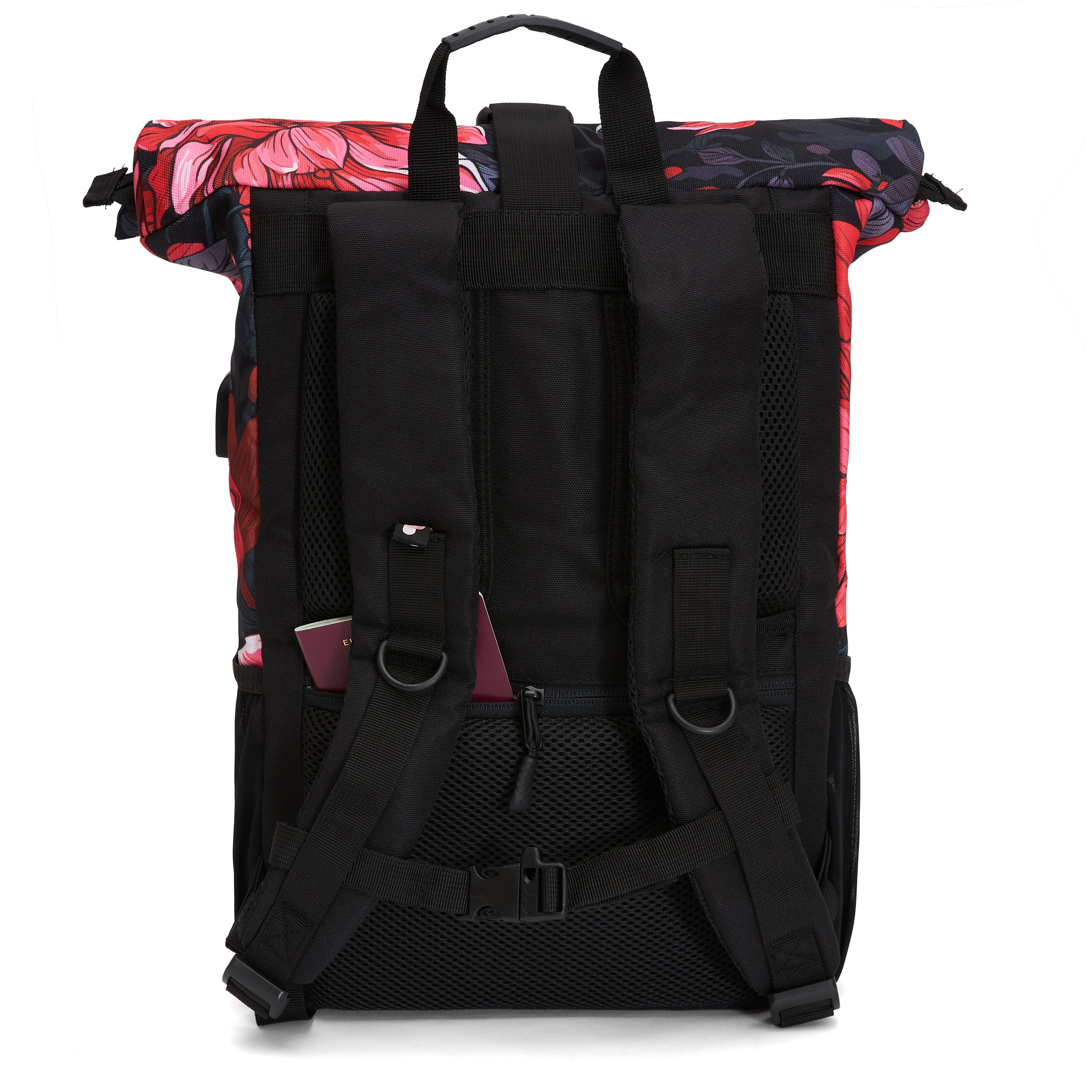 Ela Mo™ Rolltop Rucksack | Dalia Red