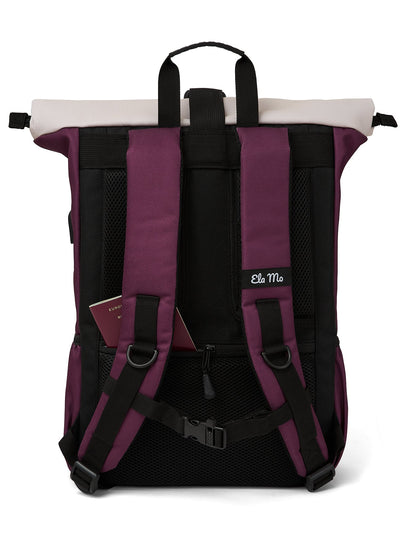 Ela Mo™ Rolltop Rucksack | Grape
