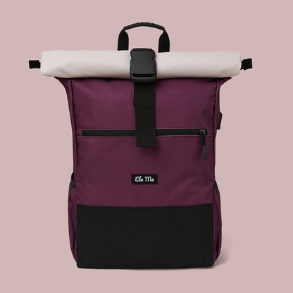 Ela Mo™ Rolltop Rucksack | Grape