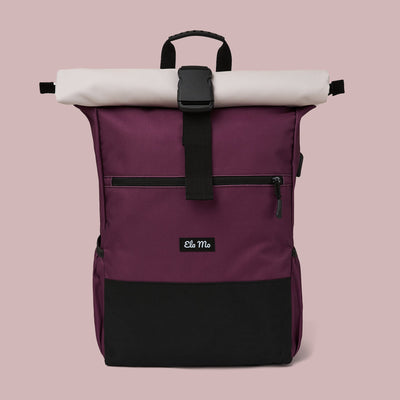 Ela Mo™ Rolltop Rucksack | Grape