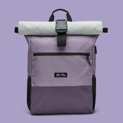 Ela Mo™ Rolltop Rucksack | Lavender